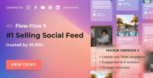flow flow add facebook instagram youtube feed to wordpress 1