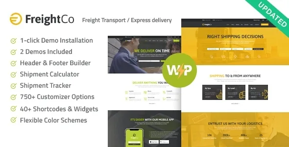 freightco transportation warehousing shipping wordpress theme 1