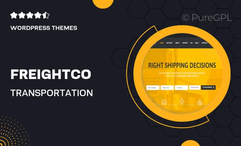 freightco transportation warehousing shipping wordpress theme