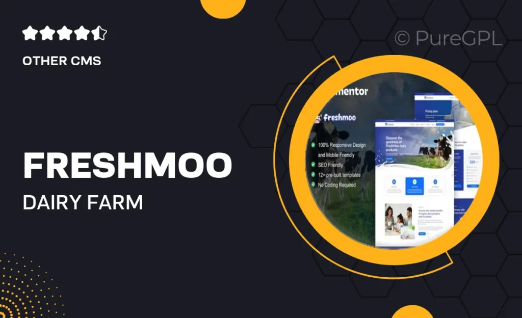 Freshmoo – Dairy Farm Elementor Pro Template Kit 5 Freshmoo – Dairy Farm Elementor Pro Template Kit