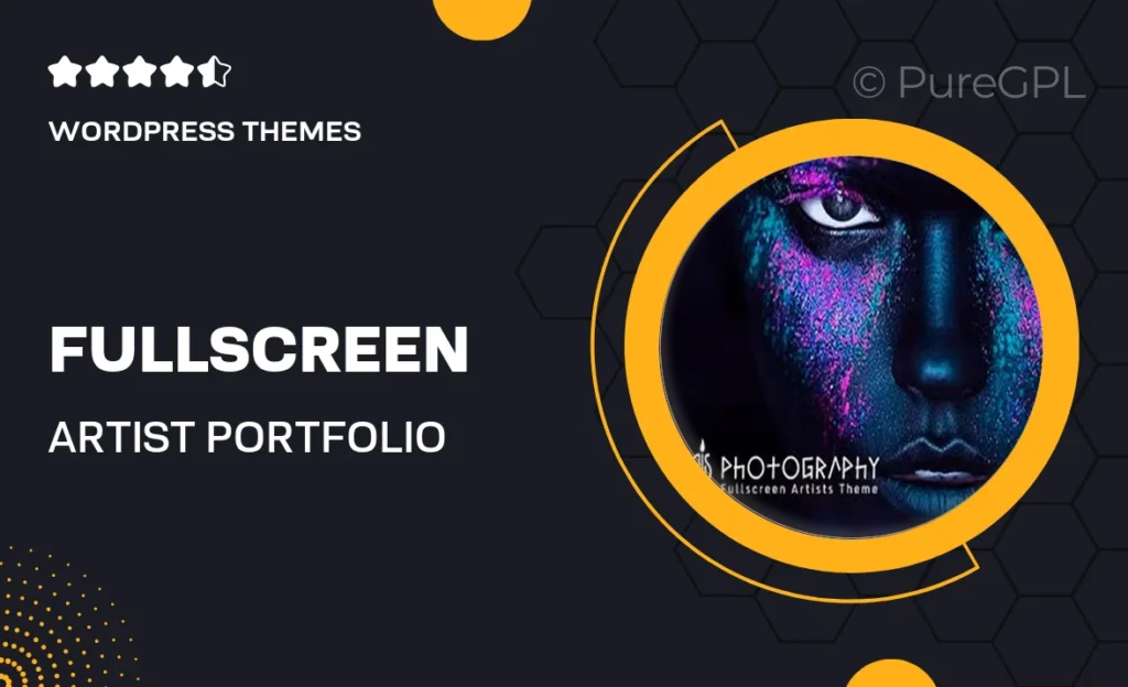 FullScreen Artist – Portfolio, Photography WordPress Theme 42 FullScreen Artist – Portfolio, Photography WordPress Theme