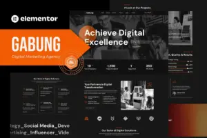 Gabung – Digital Marketing Agency Elementor Template Kit
