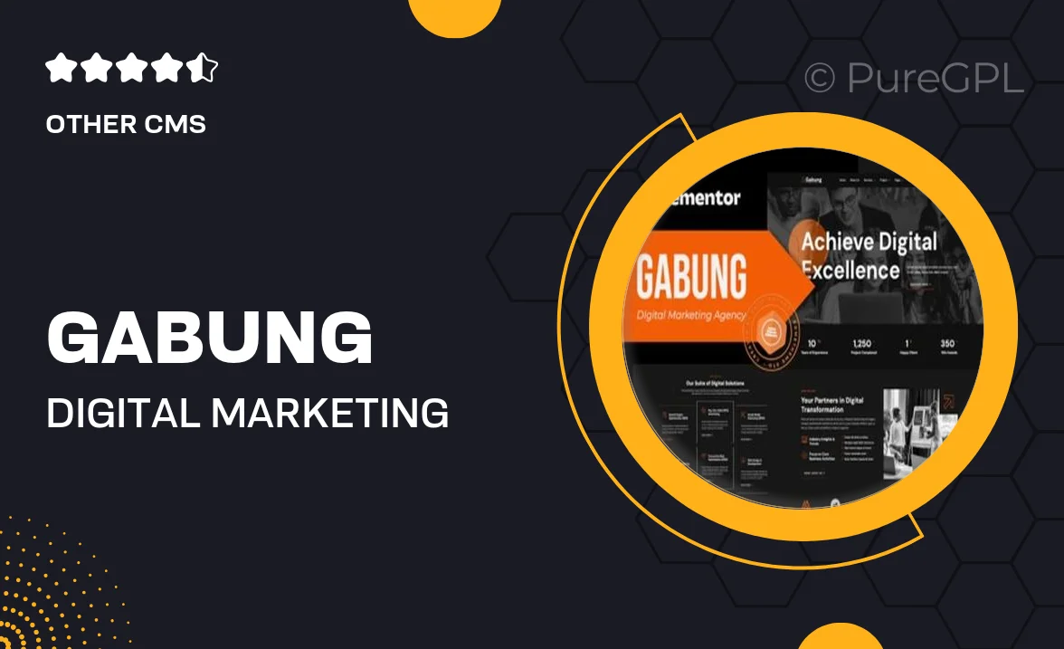 Gabung – Digital Marketing Agency Elementor Template Kit