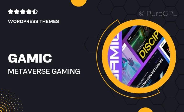 gamic metaverse gaming crypto wordpress theme