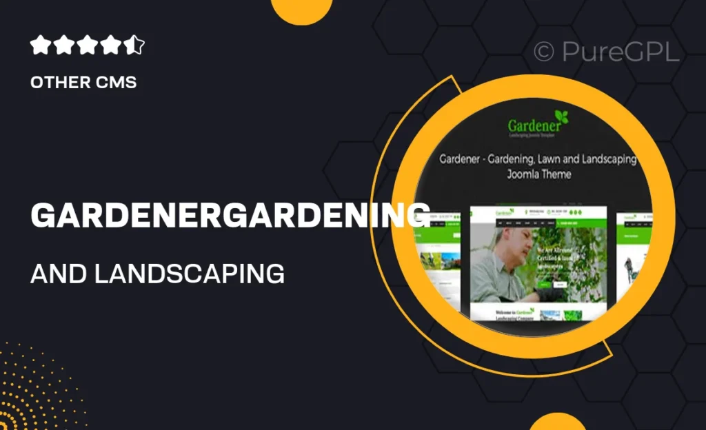 Gardener-Gardening and Landscaping Joomla