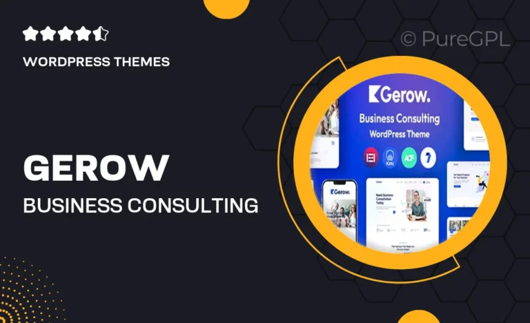 gerow business consulting wordpress theme