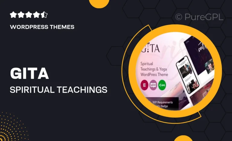 gita spiritual teachings yoga wordpress theme