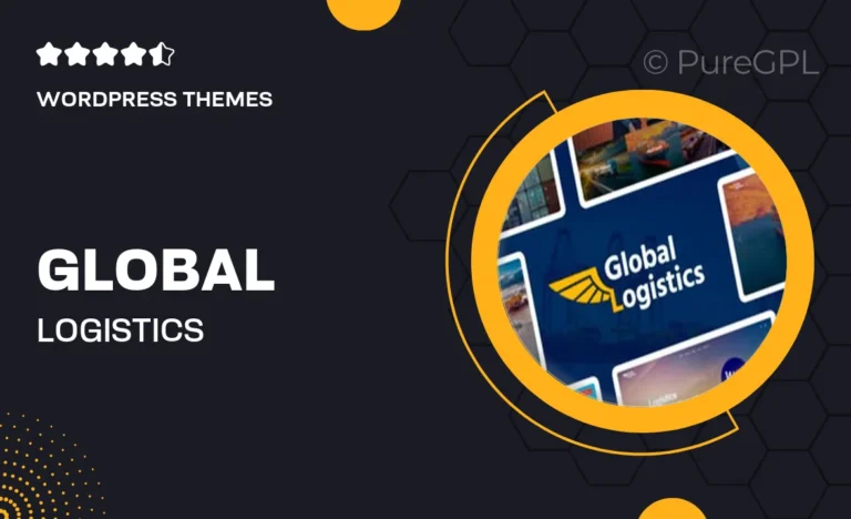 global logistics transportation warehousing wordpress theme