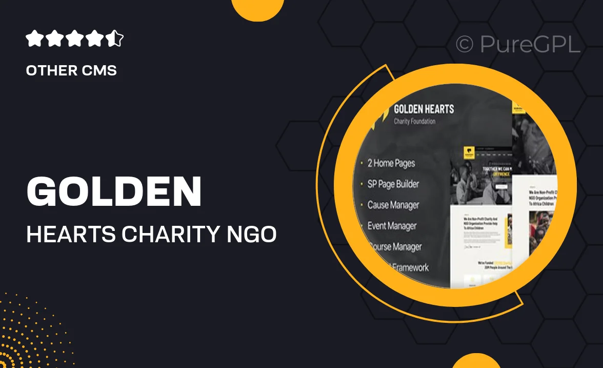 Golden Hearts – Charity & NGO Joomla 4 Template
