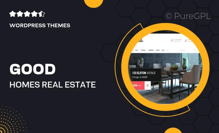good homes real estate wordpress theme
