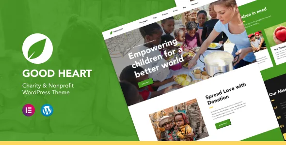 goodheart charity nonprofit elementor wordpress theme 1