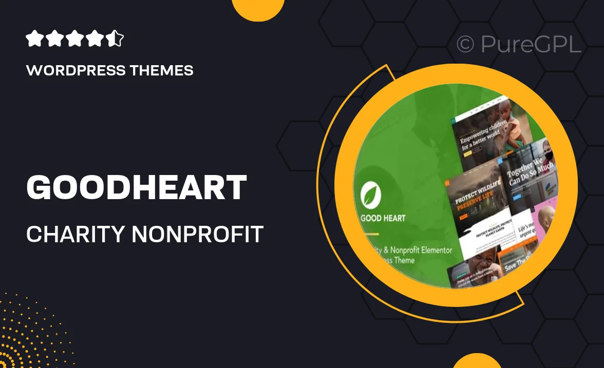 GoodHeart – Charity & Nonprofit Elementor WordPress Theme