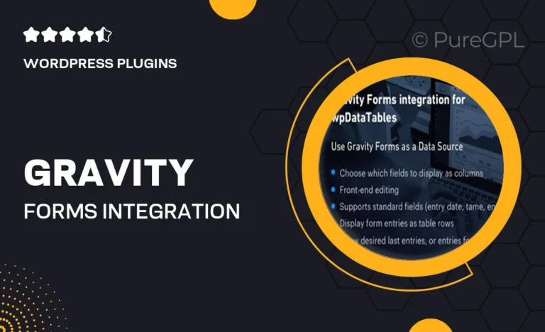 gravity forms integration for wpdatatables