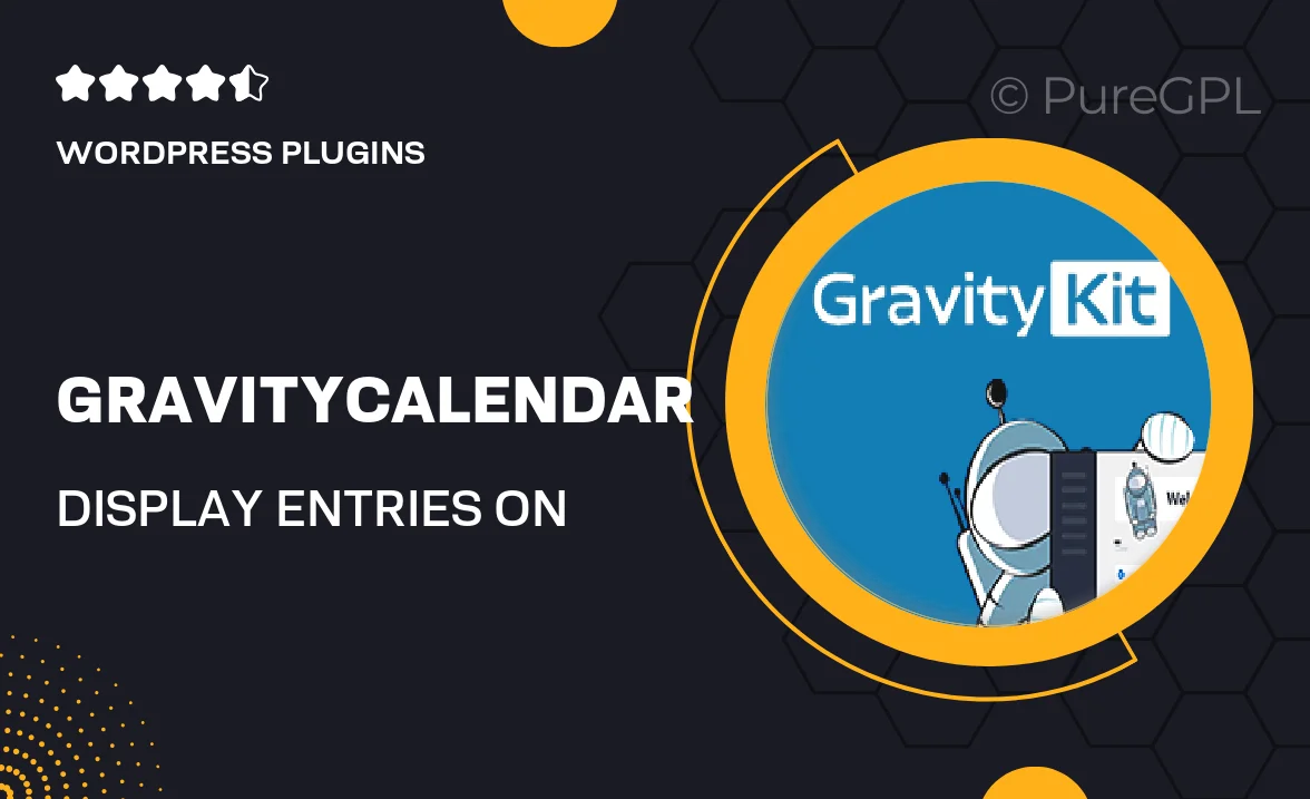 GravityCalendar – Display Entries on a Calendar