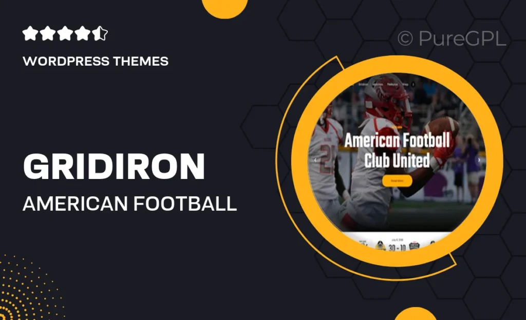 Gridiron | American Football & NFL Superbowl Team WordPress Theme 6 Gridiron | American Football & NFL Superbowl Team WordPress Theme