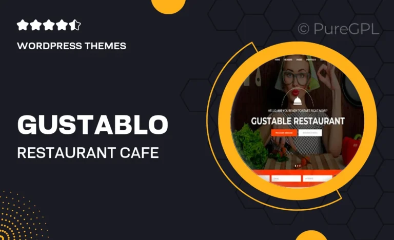 gustablo restaurant cafe responsive wordpress theme