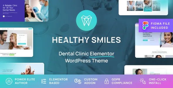 healthy smiles dental wordpress theme 1