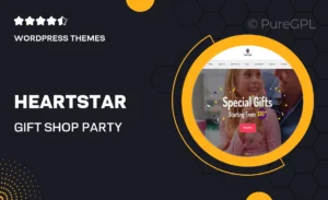 HeartStar | Gift Shop, Party & Event WordPress Theme