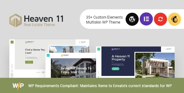 heaven11 property apartment real estate wordpress theme 1