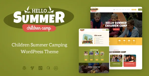 hello summer a children holiday camp wordpress theme 1