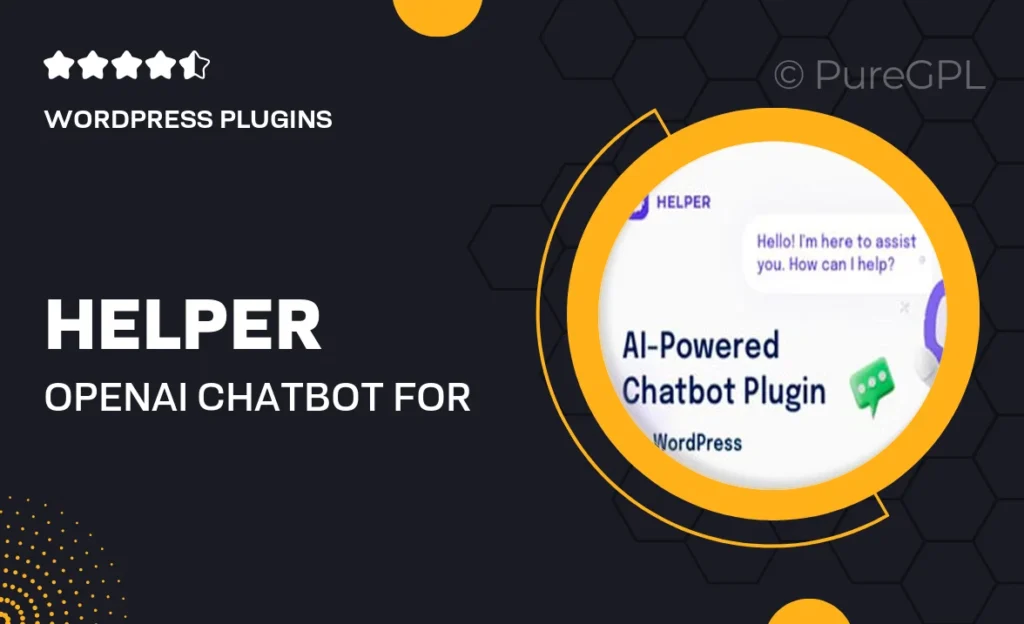 Helper – OpenAI Chatbot for WordPress