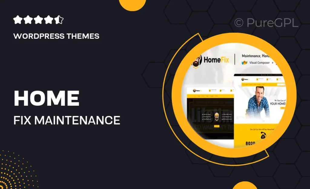 Home Fix – Maintenance, Handyman Services Theme 56 Home Fix – Maintenance, Handyman Services Theme