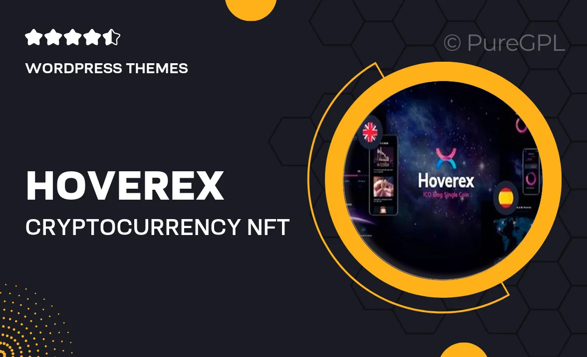 Hoverex | Cryptocurrency, NFT & ICO WordPress Theme + Spanish