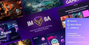 Imba — Esports & Gaming Coaching WordPress Theme