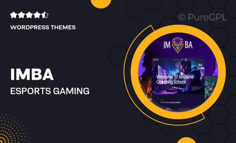 imba esports gaming coaching wordpress theme
