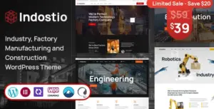 Indostio – Factory and Manufacturing WordPress Theme