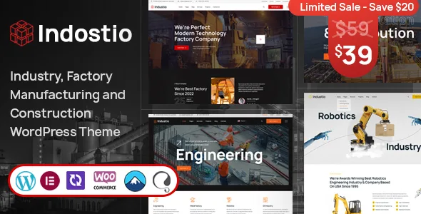 indostio factory and manufacturing wordpress theme 1