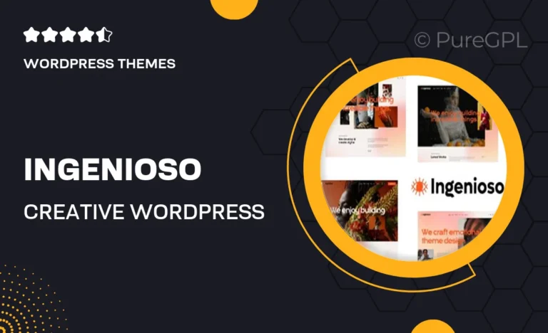 ingenioso creative wordpress theme