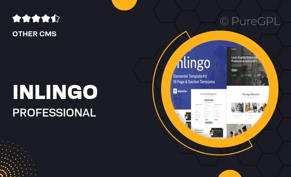 Inlingo – Professional English Course Elementor Template Kit