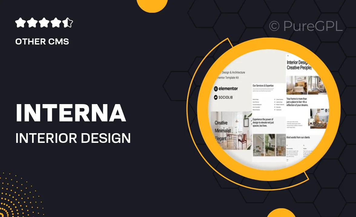 Interna – Interior Design Architecture Elementor Template Kit