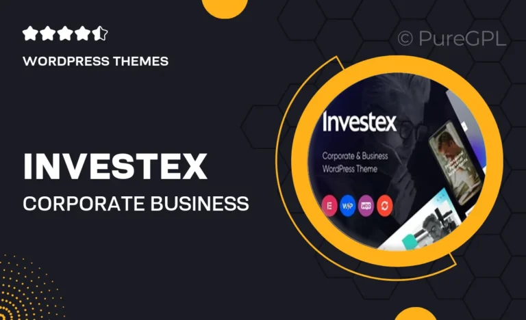 investex corporate business accounting wordpress theme