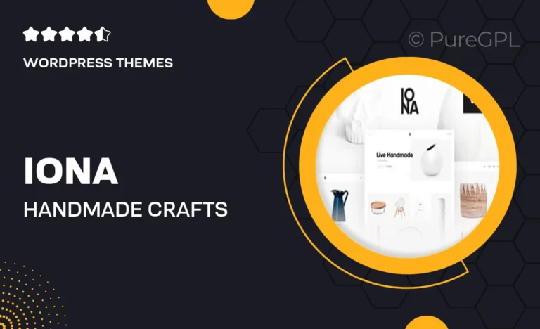 iona handmade crafts shop wordpress theme