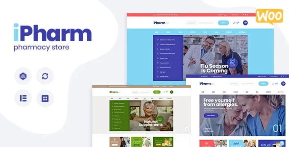 ipharm online pharmacy medical wordpress theme 1