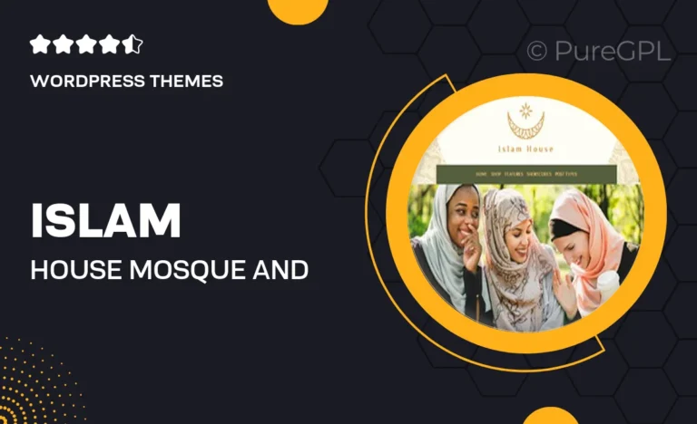 islam house mosque and religion wordpress theme