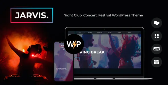 jarvis night club concert festival wordpress theme 1