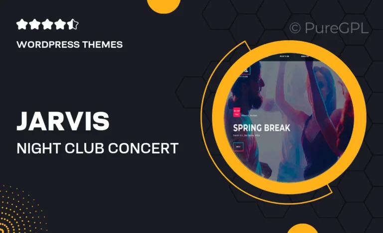 jarvis night club concert festival wordpress theme