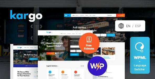 kargo logistics transportation wordpress theme 1