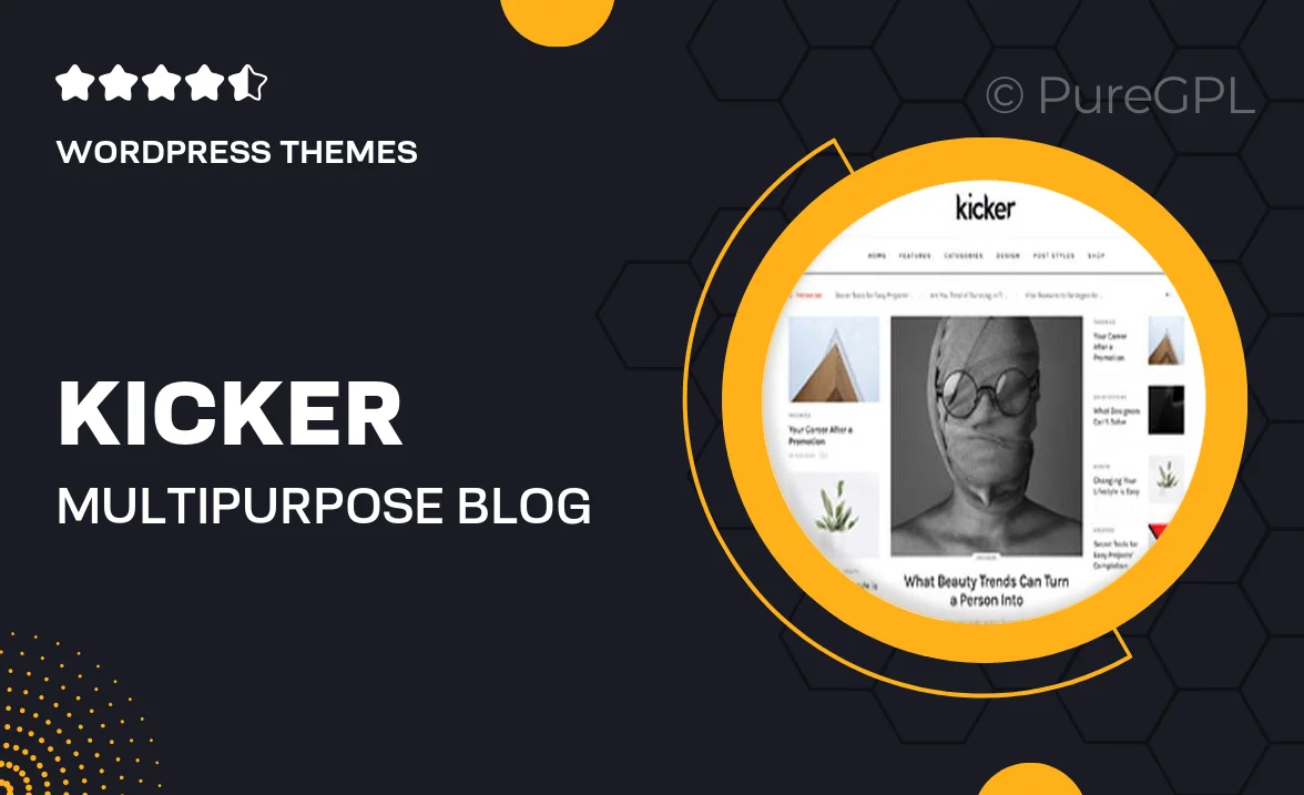 Kicker – Multipurpose Blog Magazine WordPress Theme + Gutenberg