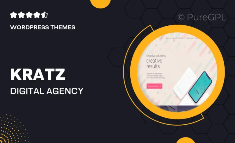 kratz digital agency marketing and seo wordpress theme