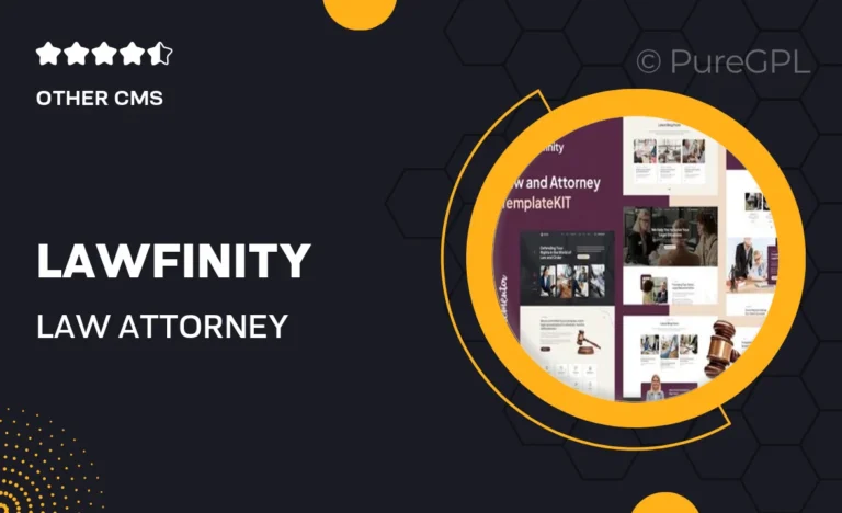 lawfinity law attorney elementor template kit