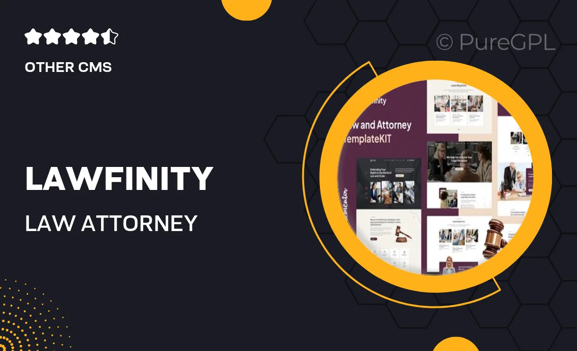 Lawfinity – Law & Attorney Elementor Template Kit