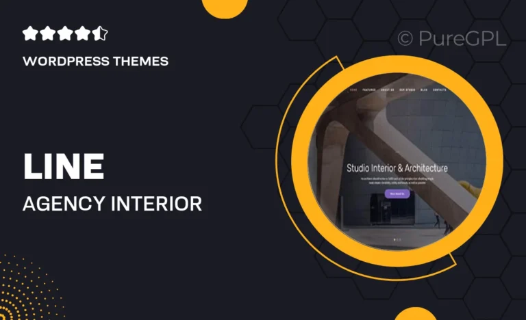 line agency interior design architecture wordpress theme