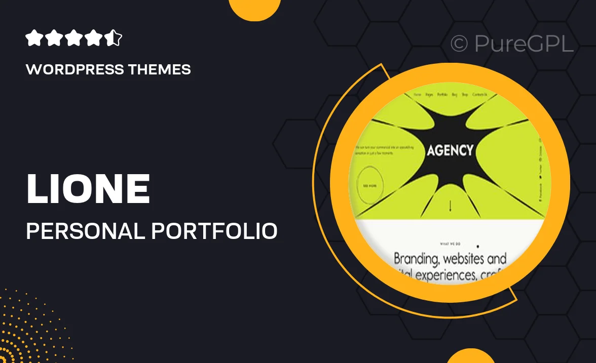 Lione – Personal Portfolio for Creatives WordPress Theme
