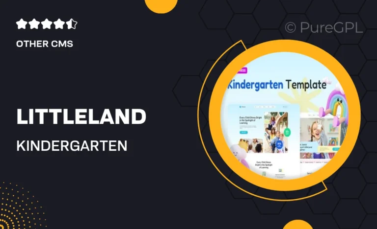 littleland kindergarten elementor pro template kit