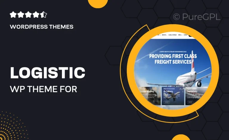 logistic wp theme for transportation business