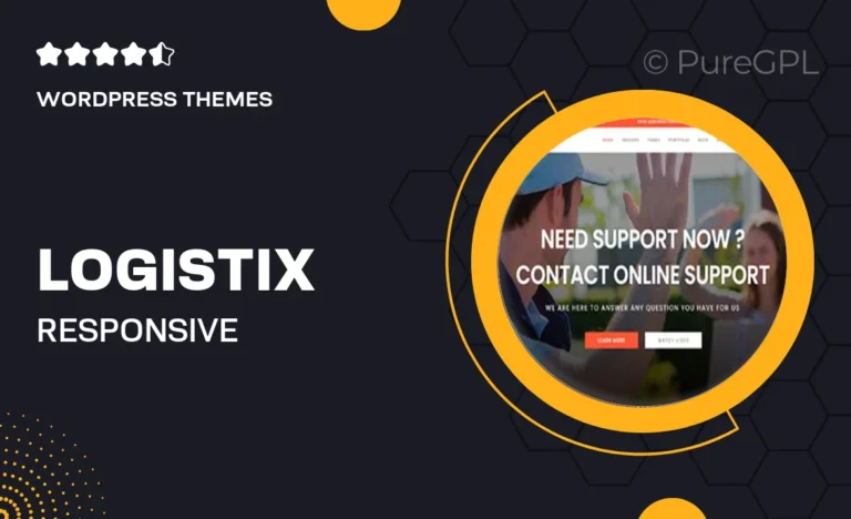 logistix responsive transportation wordpress theme